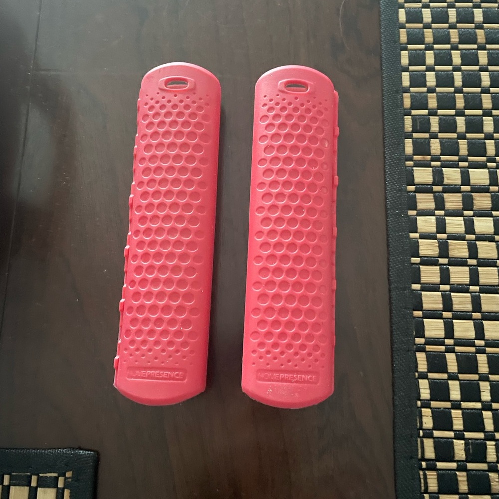 Pink Silicone Handle Covers for Kitchen Tools - Brand: